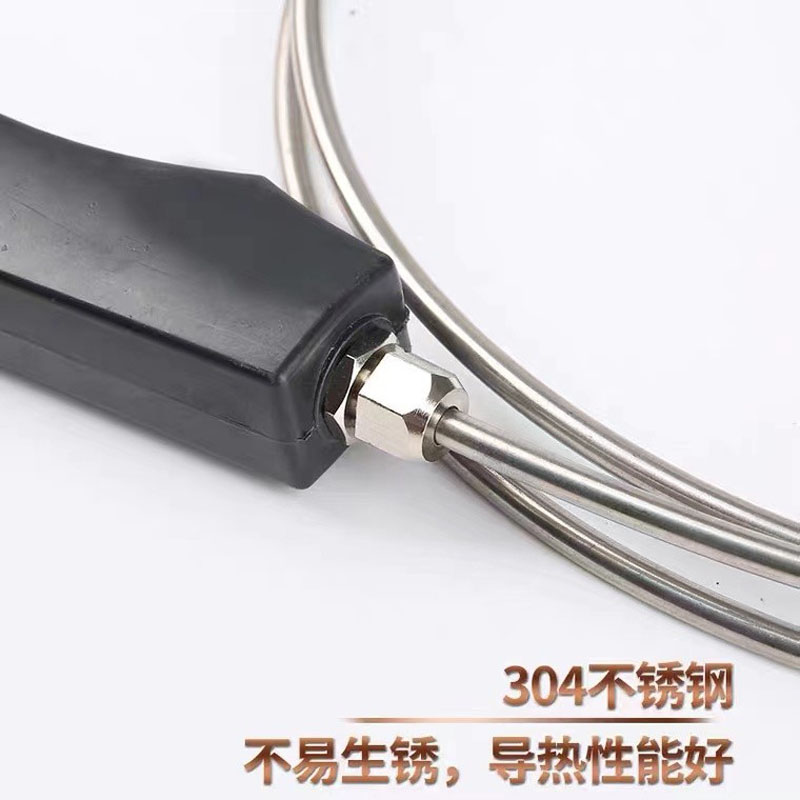 WRNK-187104M铝水锌热电偶大手柄手持式高温锡炉液体火焰探头测温