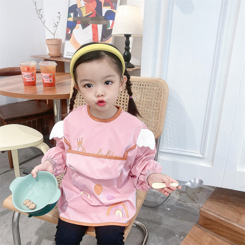 天使翅膀长袖全身防水罩衣宝宝幼儿园儿童画画婴儿吃饭衣0-1-2岁,童装/婴儿装/亲子装,反穿衣/罩衣,淘宝优惠券,粉丝福利购,淘宝优惠卷