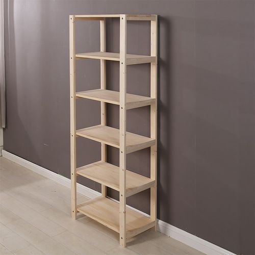 定制实木置物架书架简易儿童储物架学生多层书架木架子落地收纳架