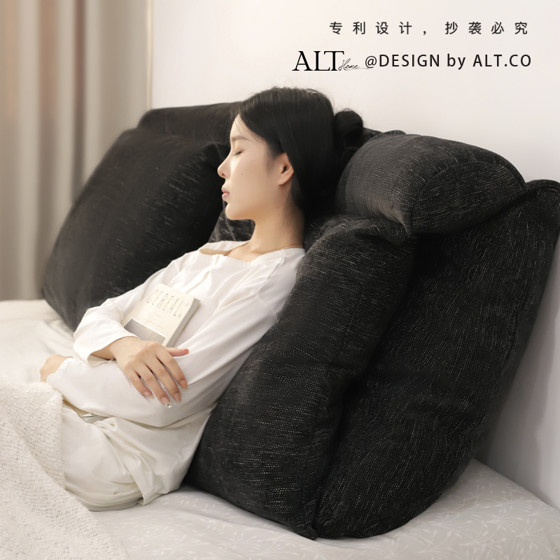 无床头靠垫直接靠墙高级感床上看书大靠背垫榻榻米靠枕软包可拆洗