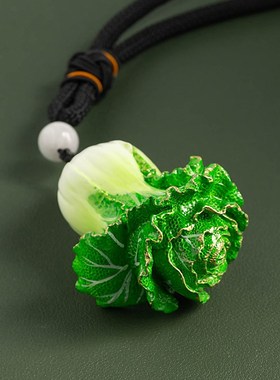 铜白菜手把件男士随身百财聚来摆件八方来财挂件开业乔迁伴手礼品