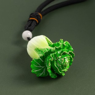 铜白菜手把件男士 随身百财聚来摆件八方来财挂件开业乔迁伴手礼品