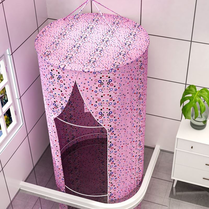 浴照浴罩宝宝冬天在家洗澡不冷神器农村家庭浴室圆形浴帘保温保暖