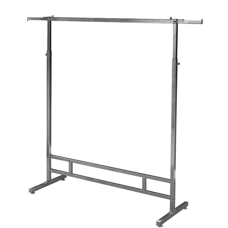 服装店展示架升降衣架不锈钢落地式伸缩可移动挂衣服架子