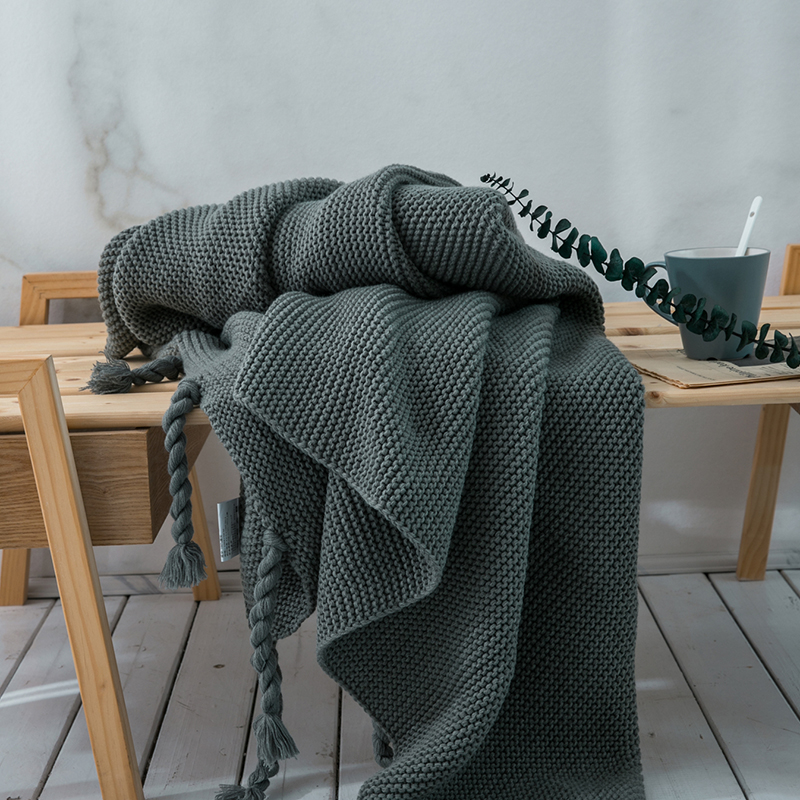 北欧床尾毯撘毯搭巾轻奢客厅沙发盖毯办公室午睡毯线毯软装饰毯子