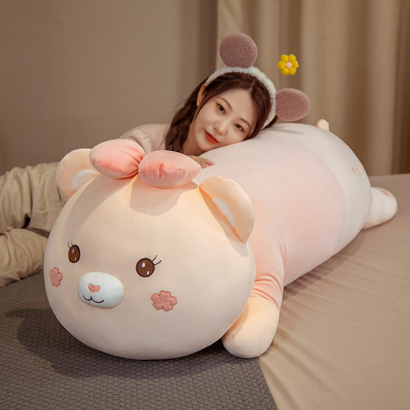 樱花小猪毛绒靠枕靠垫柔软抱着睡觉床上少女心抱枕可爱床头枕头,居家布艺,靠垫/抱枕,淘宝优惠券,粉丝福利购,淘宝优惠卷