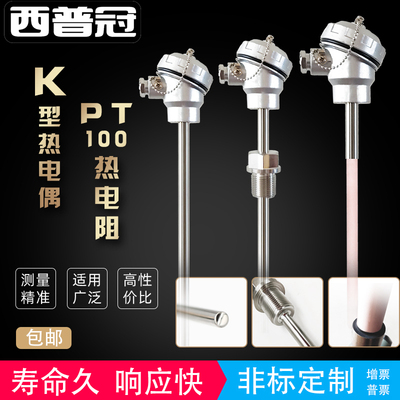 WRN-130/230不锈钢传感器K型热电偶WZPpt100热电阻法兰高温热电偶