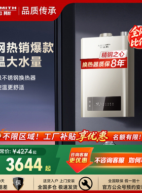 A.O.史密斯天然气16L升洗澡家用燃气热水器智能恒温13升TM5Wi官方