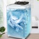 新疆 7公斤大容量迷你洗衣机小型家用单桶单缸半自动洗脱两用 包邮