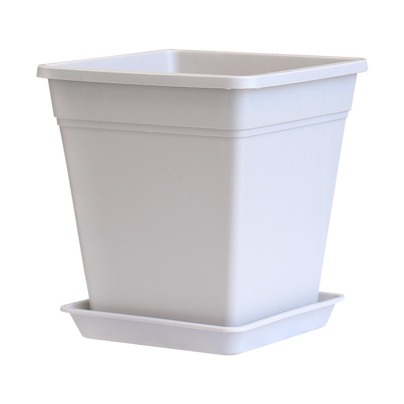 正方形长盛青山控根塑料花盆透气花卉加仑盆铁线莲月季大口径方盆