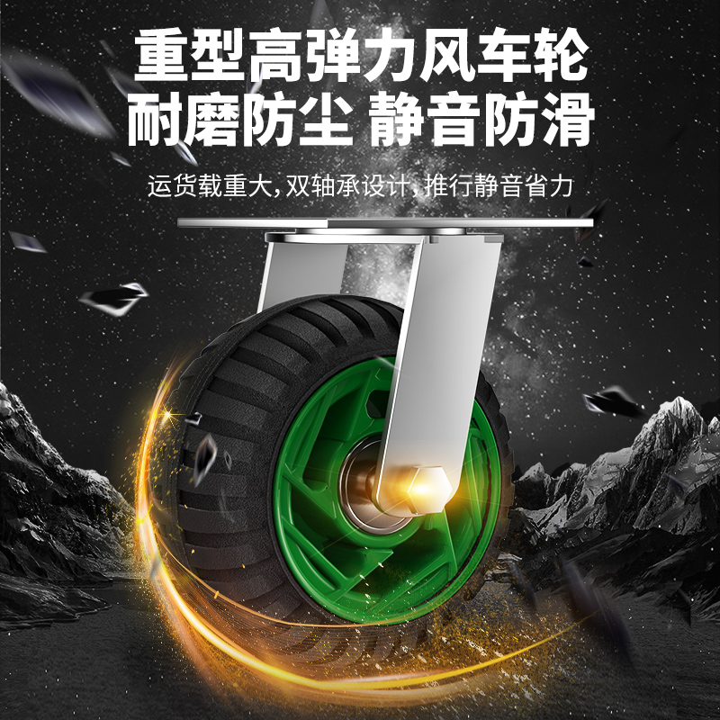 拉货车工地搬运车工厂平板车可携式户外摺叠推车静音四轮家用手推