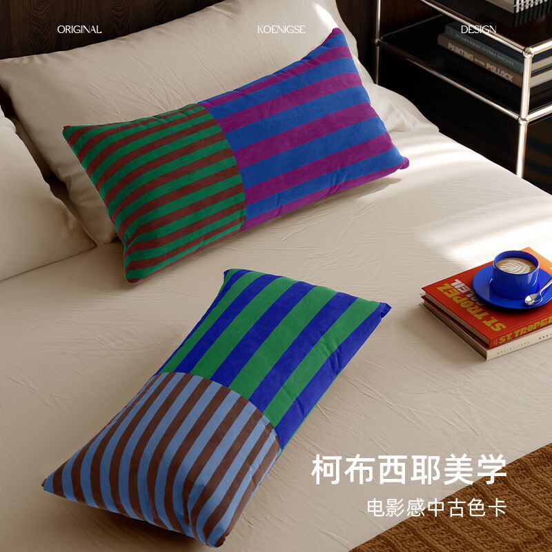 柯布印象中古风床上长条抱枕女生睡觉专用夹腿轻奢高级感沙发腰枕