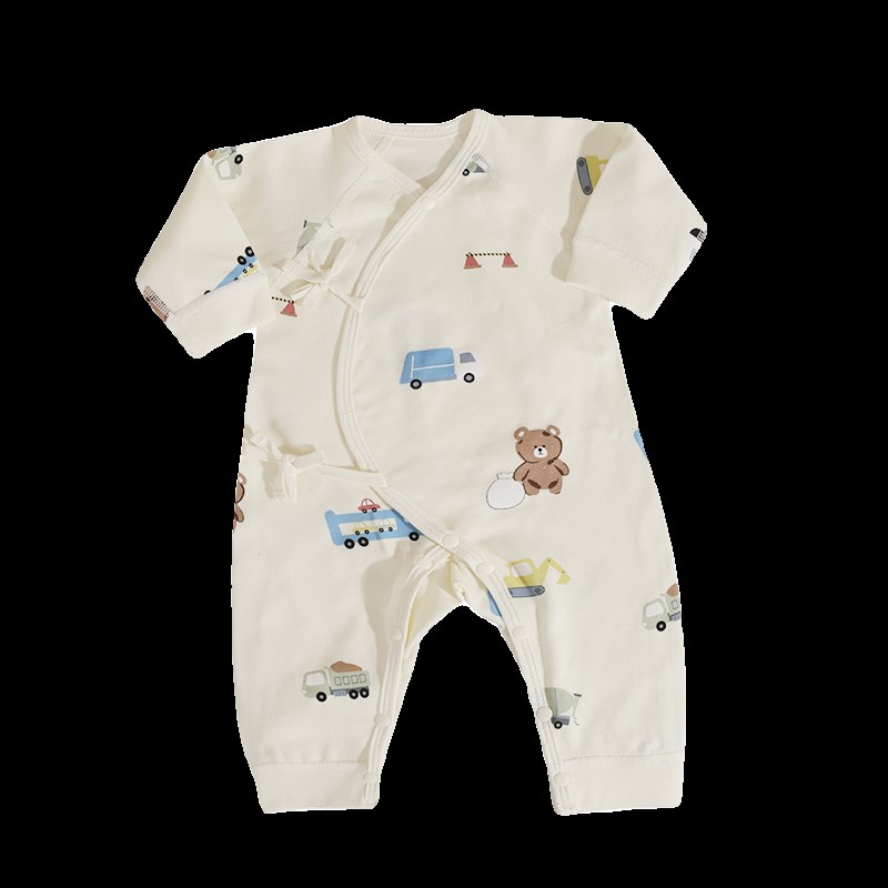 婴姿超萌婴儿服网红春秋款连体衣纯棉外出新生儿衣服男女宝宝爬服