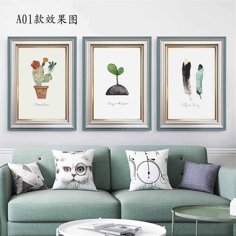 油画框外框数字油画装裱成品框欧式复古简约装饰画框相框镜框定制