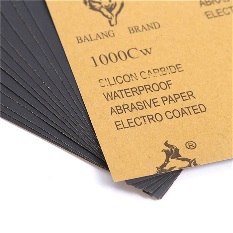 霸狼砂纸抛光打磨水磨水砂纸磨砂沙纸砂布超细砂纸片细80-2000目