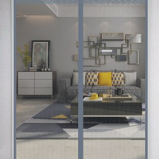 F全磁条电梯口高透网纱对吸魔术贴客厅防蚊门帘纱门强磁吸入户门