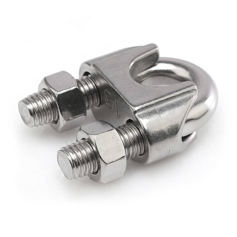 304不锈钢钢丝绳夹头卡头U型夹钢丝夹轧头线卡子线夹钢丝绳卡扣