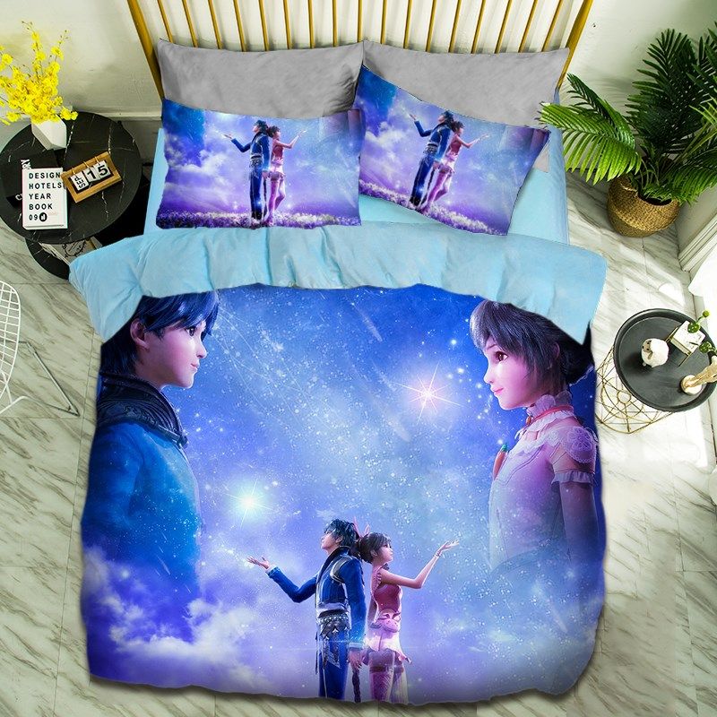diy纯棉单件被单游戏周边女孩床品动漫被罩来图定制儿童全棉被套,床上用品,被套,淘宝优惠券,粉丝福利购,淘宝优惠卷