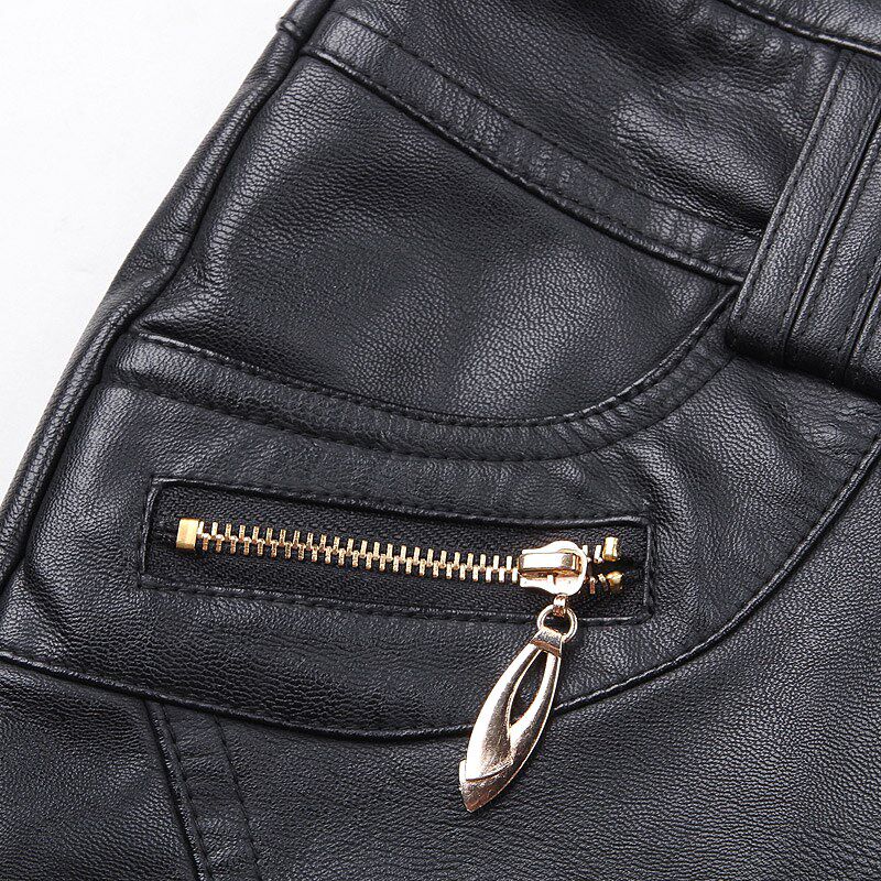 小皮裙女2023新款气质高腰秋冬显瘦PU皮短裙大码半身裙包臀一步裙