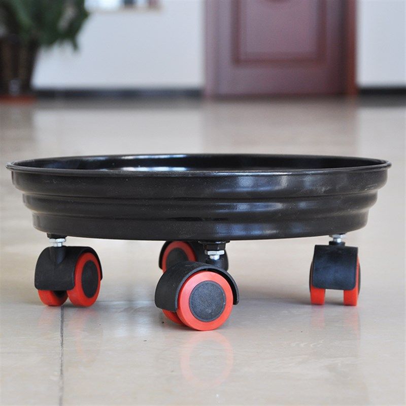 花盆移动托盘带万向轮花盆底座盆栽移动花架托盘底托带轮托盘花托