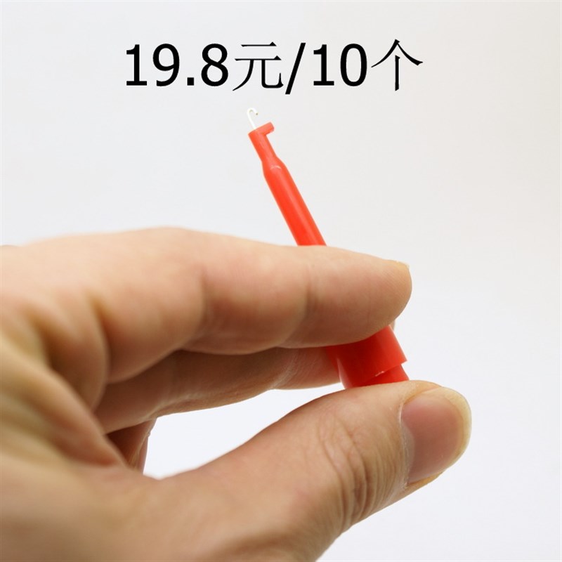 金丝彩丝无痕接发手钩发工具伸缩弹簧小钩针羽毛揭发勾针 5厘米长