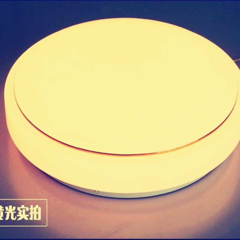 LED吸顶灯金线高边圆灯12W18W24W36W48W72w黄光暖光色温3000k包邮