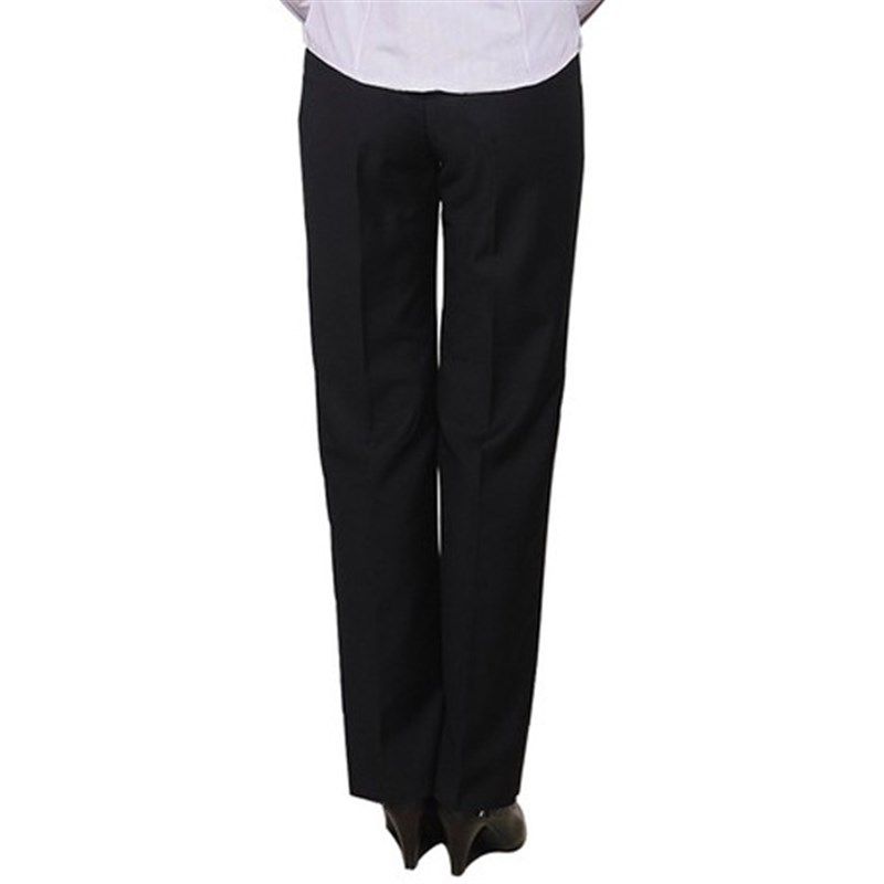 春夏季厚款职业西裤工装裤子女士藏蓝青长裤直筒面试正装大码黑色