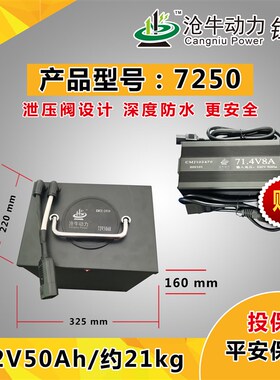 60V外卖大容量锂电池30a40a50a55a65ah100Ah120安时厂家直供定制