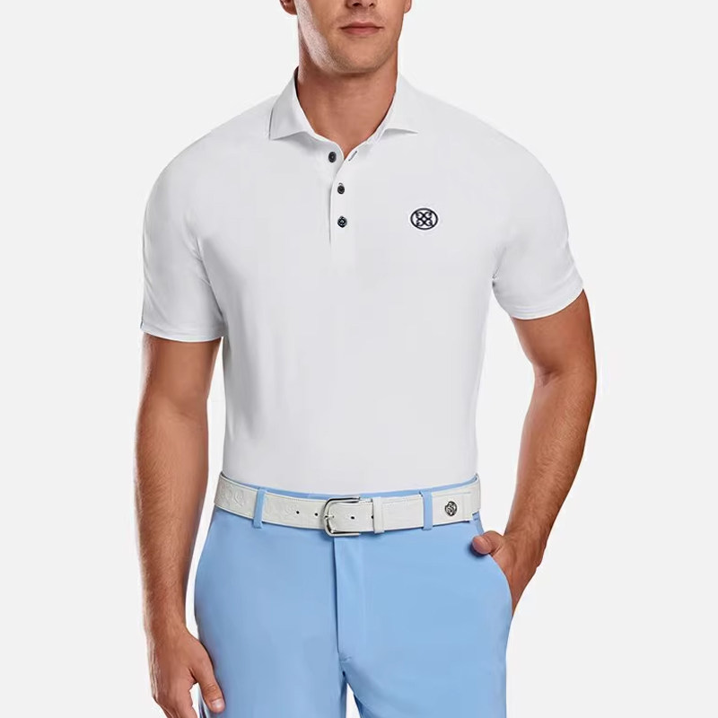 GFORE夏季高尔夫男士T恤短袖球衣POLO衫户外运动透气休闲修身上衣