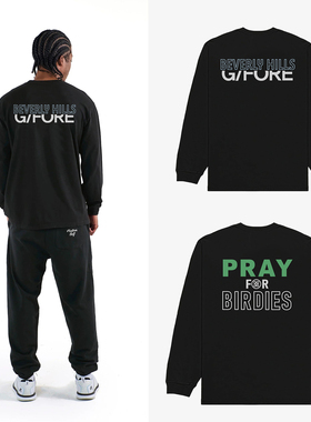 25SSG4T高尔夫纯棉圆领长袖T恤球衣户外男女同款透气运动训练上衣