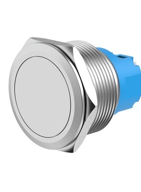 25mm金属按钮开关自锁复位黑色带灯1常开2常闭5脚启动停止按键