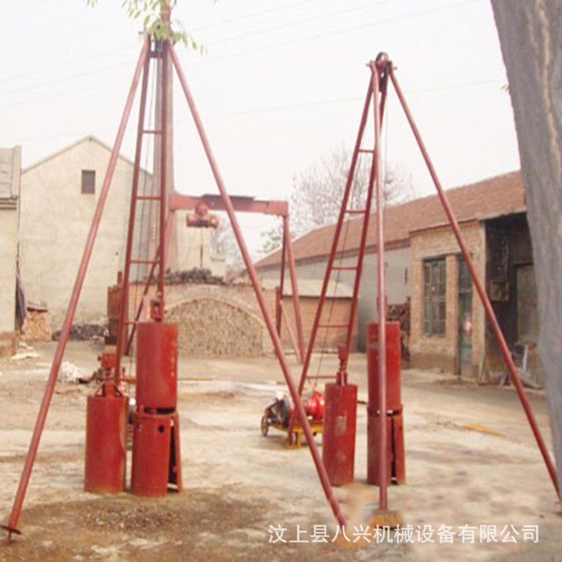 桥梁房屋地基打眼夯小型地基打桩机打旱井机小型挖旱井 渗水井打