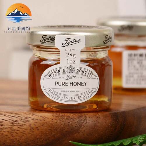 缇树纯蜂蜜果酱28g*72瓶整箱 英国进口Tiptree结婚婚礼伴手礼喜蜜
