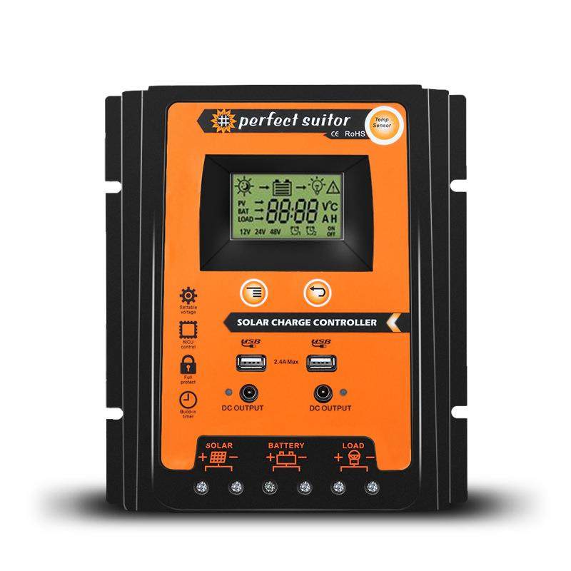 50A光伏太阳能控制器12V24V路灯系统PWM控制器双USB5V2.1A输出孔,五金/工具,太阳能控制设备,淘宝优惠券,粉丝福利购,淘宝优惠卷