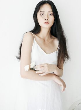 汉麻 很仙的法国小众吊带连衣裙天然全麻度假风裙子 清爽内搭长裙