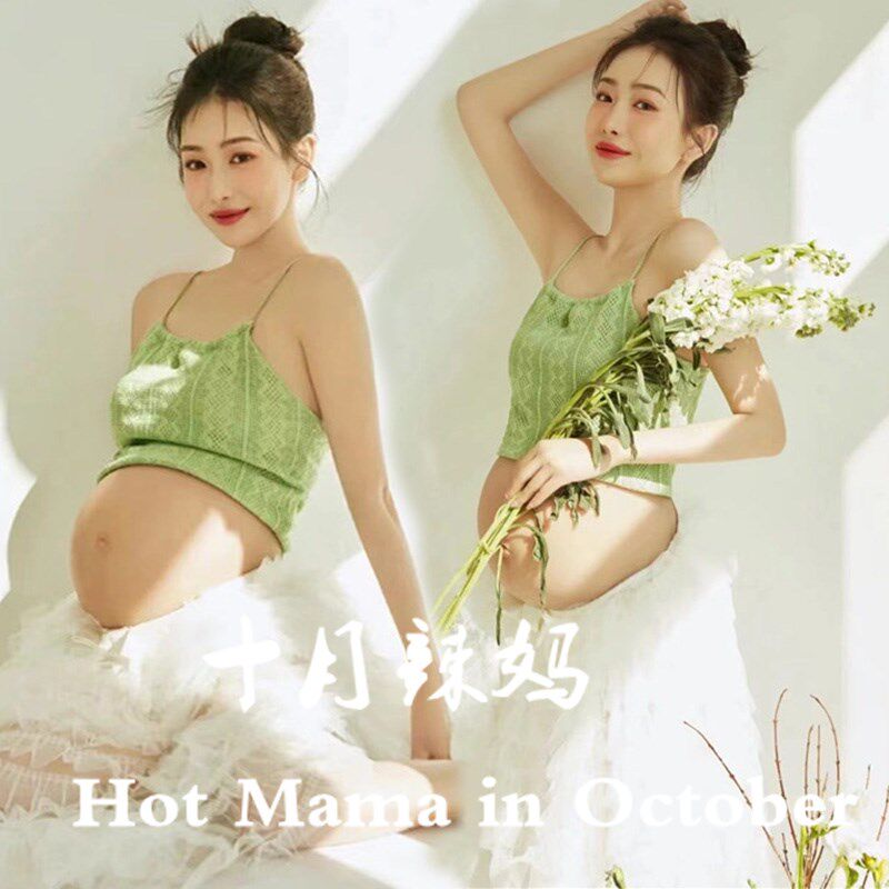 影楼主题新款孕妇照服装夏季小清新甜美可爱孕妈咪写真服装在家拍
