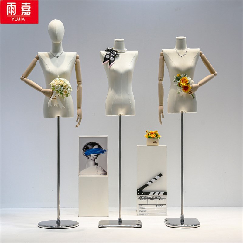 韩版服装店模特道具女装橱窗展示架全身平胸直角肩平肩Z人偶模特