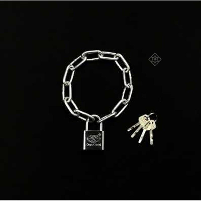 铁链子加长款锁链连锁狗笼链条锁大门锁加粗商铺多用途挂锁电单车