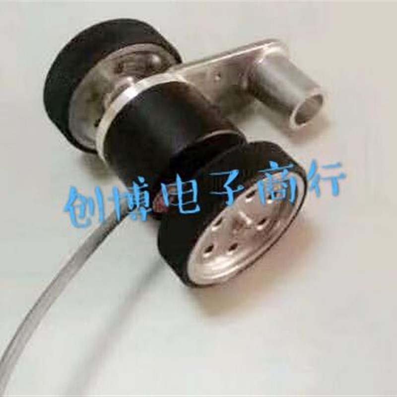 高精度纺织机械计米轮光电旋转编码器双滚轮米轮带支架