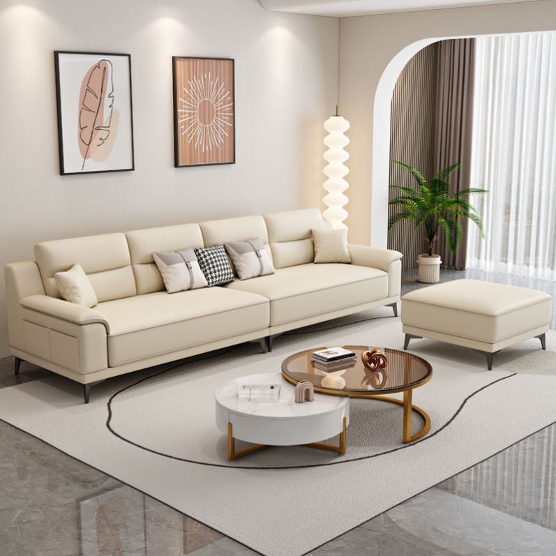 布艺沙发现代简约大小户型客厅贵妃北欧奶油风猫爪科技布乳胶软体