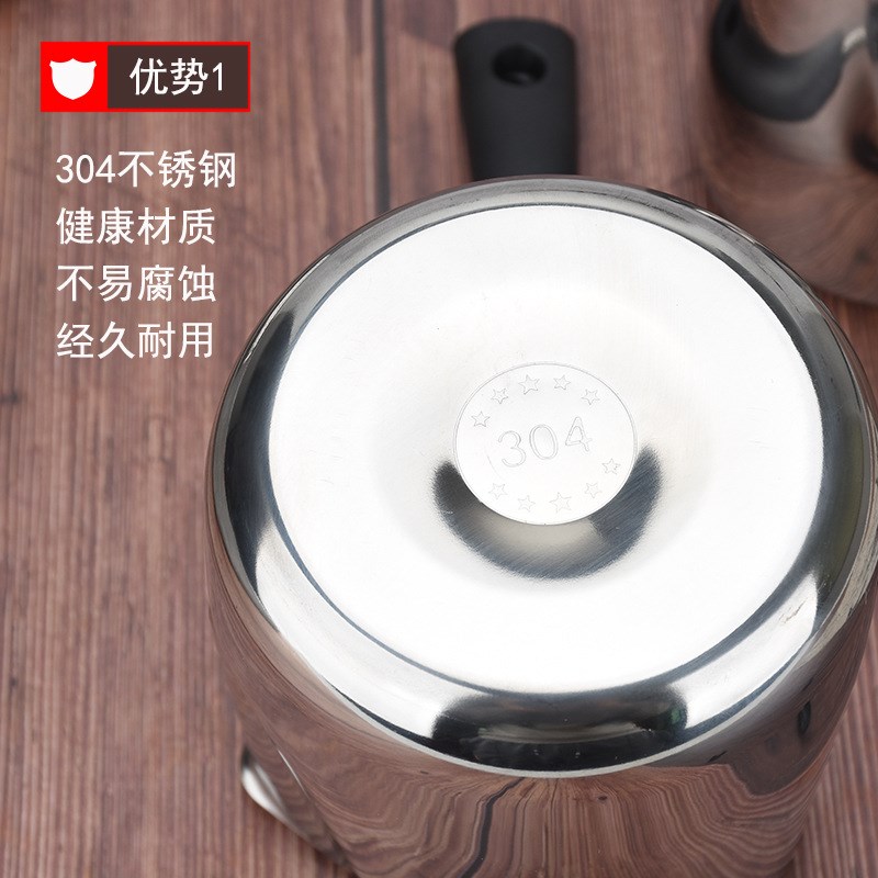 日式不锈钢304拉花杯s长柄尖嘴拉花缸奶泡杯打奶缸可加热家用热奶图片