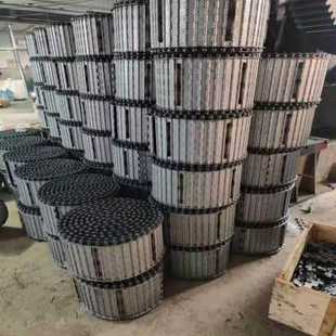 新厂促机床排屑h机链板链条加工中心铁屑输送带镀锌煮黑不锈钢排