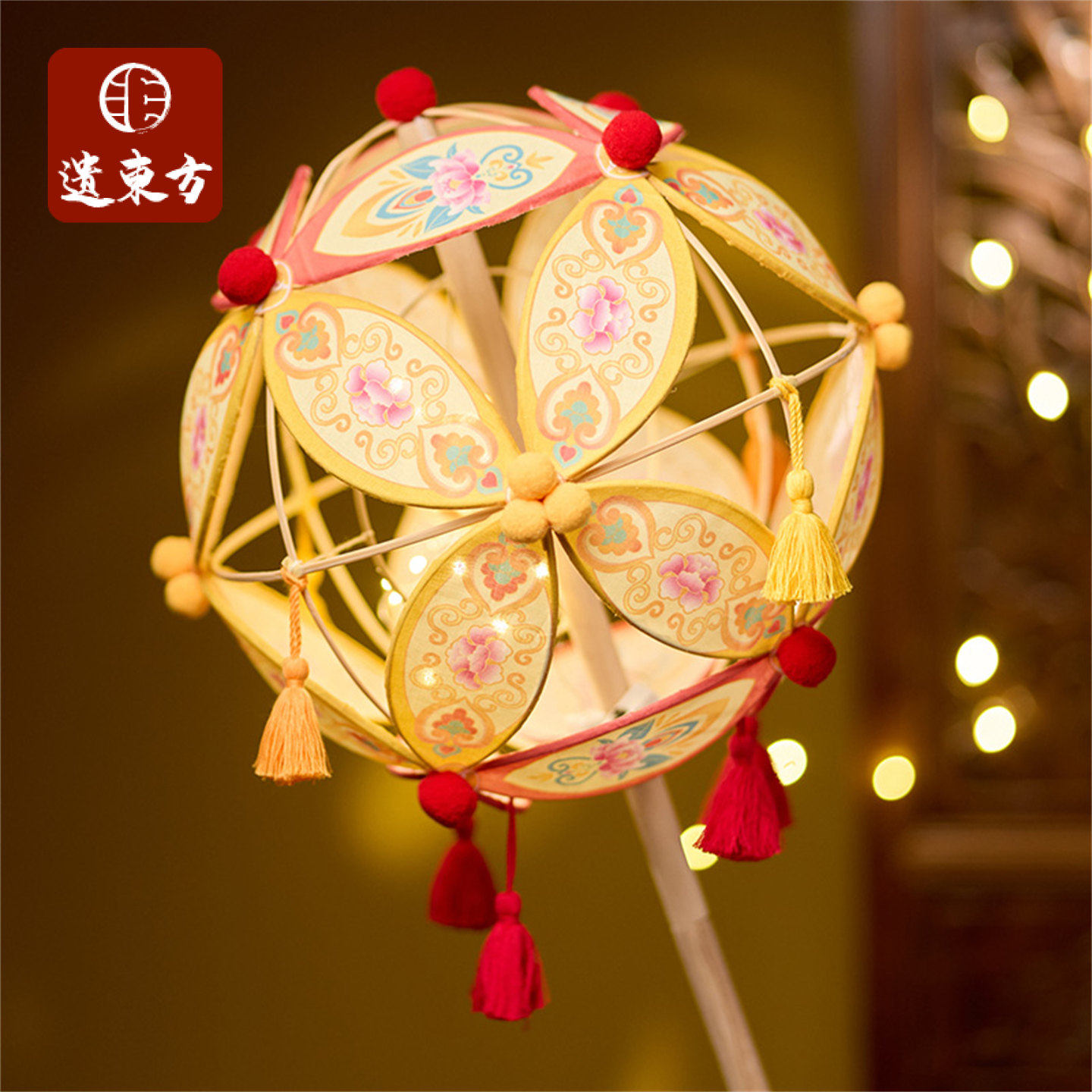 非遗竹编绣球花灯笼手工diy花灯滚灯材料包鱼灯汉服拍照道具装饰,特色手工艺,竹编/竹雕,淘宝优惠券,粉丝福利购,淘宝优惠卷