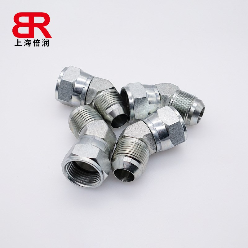 SAE070321 MS51522 6502 V6X 45度弯美制JIC外螺纹74度外锥2J4