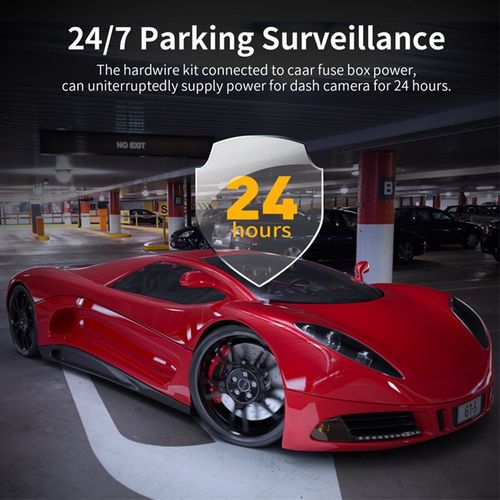 厂家汽车降压线行车记录仪降压线三芯缩时录影12V24V转5V车充