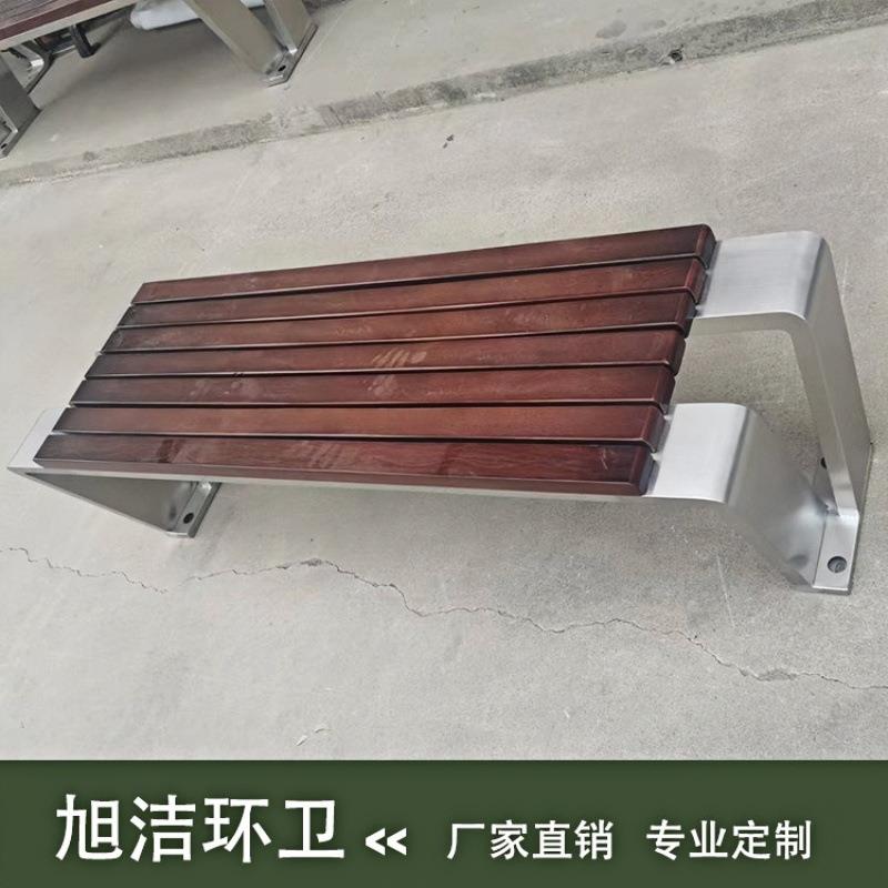 户外不锈钢长条椅商用塑木椅子按需加工厂公园休闲椅凳子