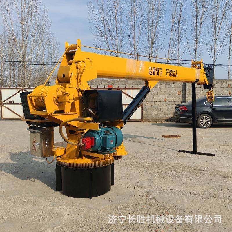 船吊机5吨电动伸缩臂小型船用起重机夹板固定式液压吊机,搬运/仓储/物流设备,其他起重搬运设备,淘宝优惠券,粉丝福利购,淘宝优惠卷