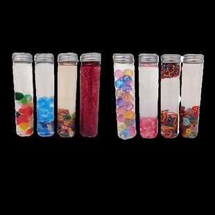 蒙氏感官瓶成品婴安玩具早教教具儿训瓶T抓握静练视觉瓶