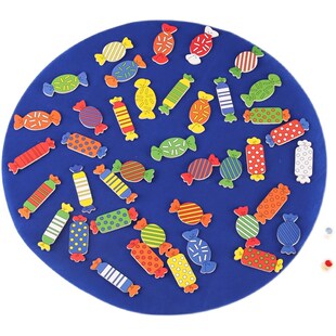 儿童木质糖果配对游戏蒙蒙梭w利智宝台氏早教开发智力益宝玩具亲