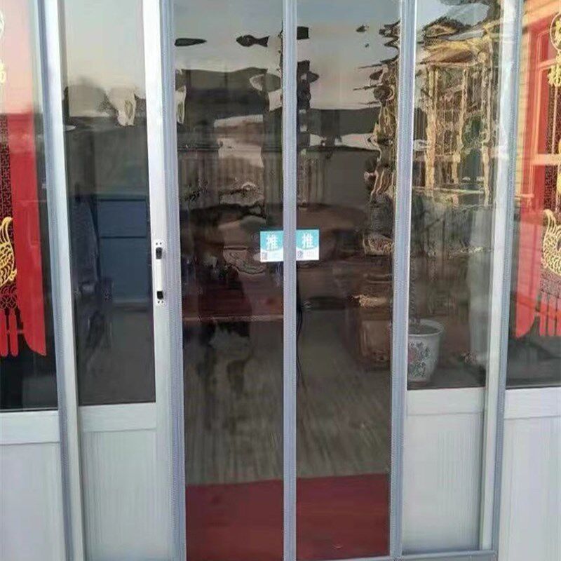 超市便利店e专用空调门帘子防风隔断帘磁吸保温2.5挡风透明皮帘子